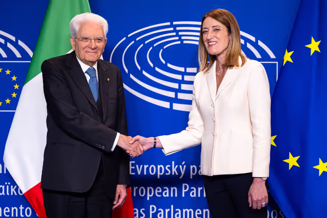 Roberta METSOLA, EP President meets with Sergio MATTARELLA, Italian President