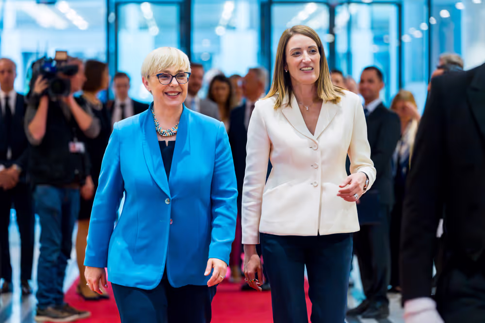Roberta METSOLA, EP President meets with Nataša PIRC MUSAR, President of Slovenia