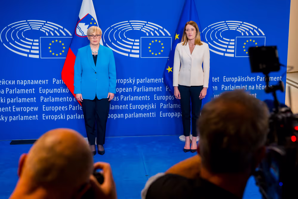 Roberta METSOLA, EP President meets with Nataša PIRC MUSAR, President of Slovenia
