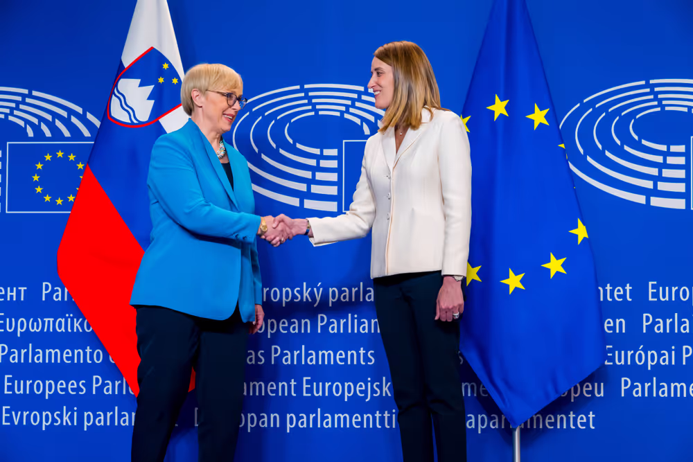 Roberta METSOLA, EP President meets with Nataša PIRC MUSAR, President of Slovenia