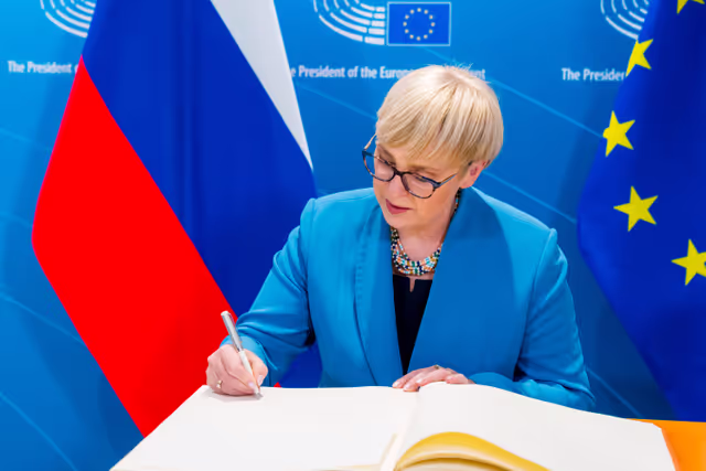 Suriet 7: Roberta METSOLA, EP President meets with Nataša PIRC MUSAR, President of Slovenia