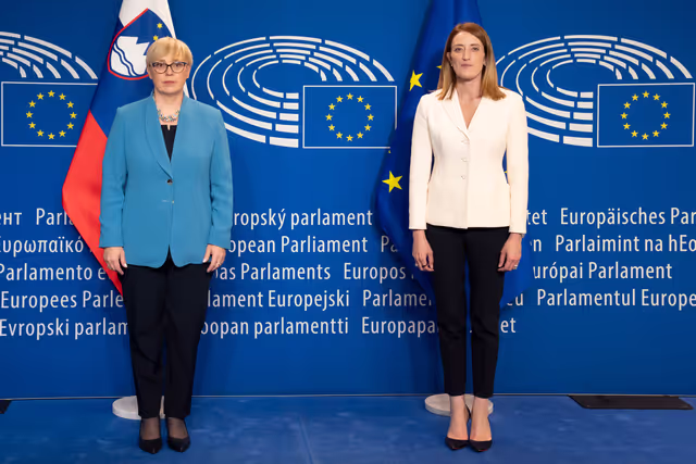 Roberta METSOLA, EP President meets with Nataša PIRC MUSAR, President of Slovenia