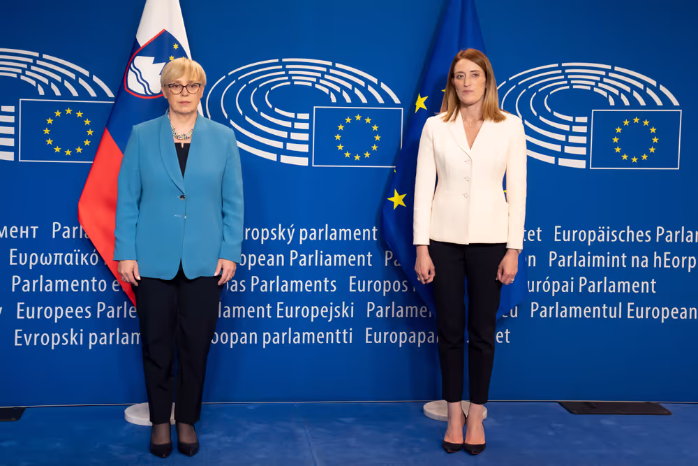 Roberta METSOLA, EP President meets with Nataša PIRC MUSAR, President of Slovenia