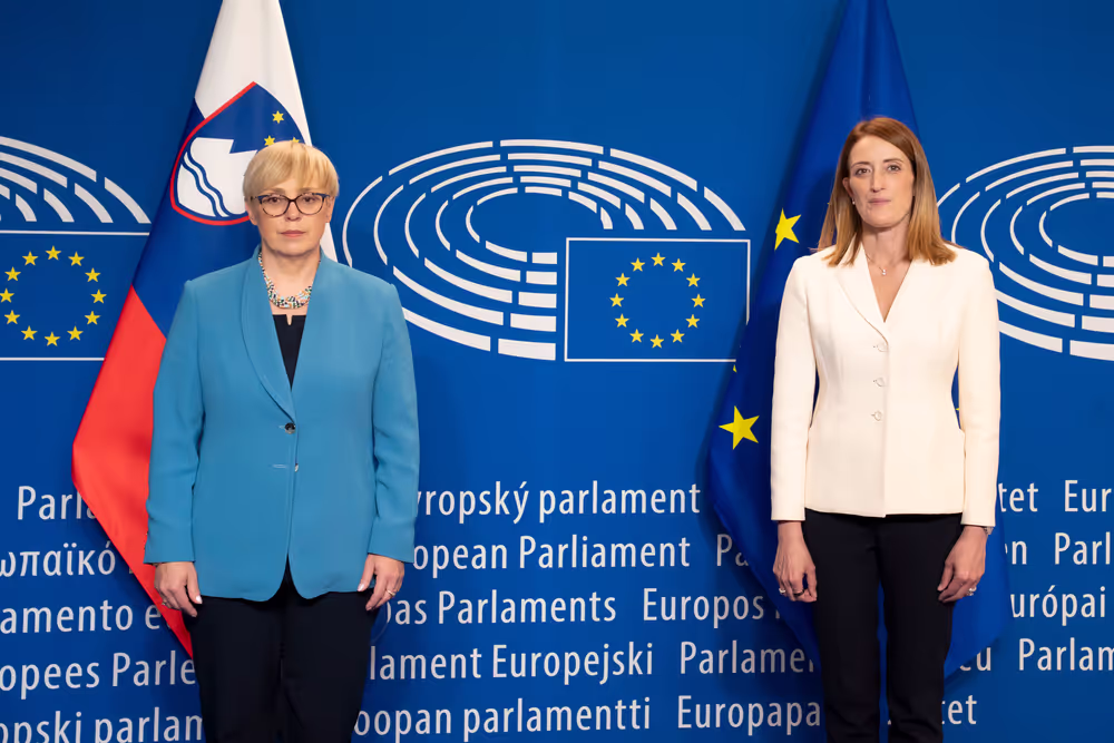 Roberta METSOLA, EP President meets with Nataša PIRC MUSAR, President of Slovenia