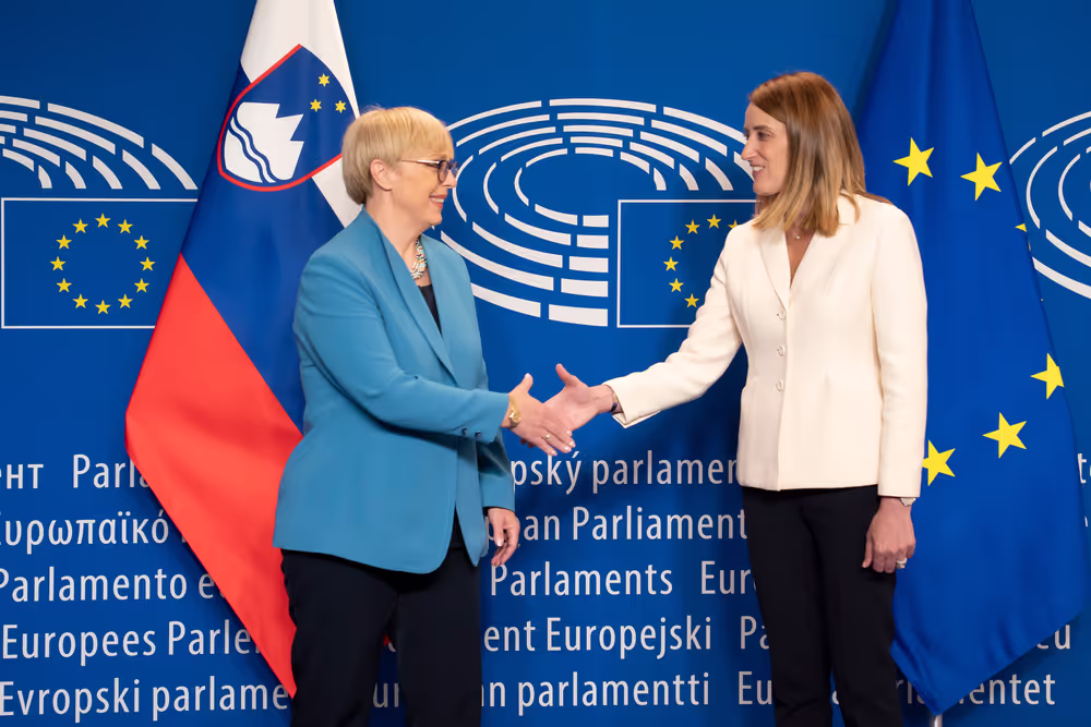 Roberta METSOLA, EP President meets with Nataša PIRC MUSAR, President of Slovenia