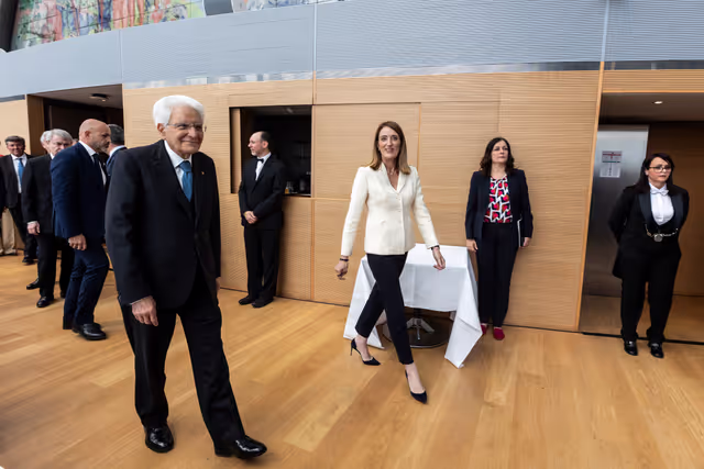 Fotografie 12: Sergio MATTARELLA, Italian President visit to the EP