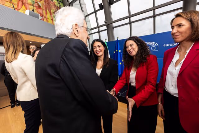 Fotografie 11: Sergio MATTARELLA, Italian President visit to the EP