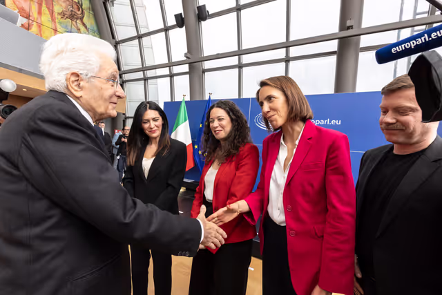 Fotografie 13: Sergio MATTARELLA, Italian President visit to the EP