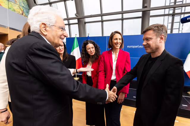Fotografie 14: Sergio MATTARELLA, Italian President visit to the EP
