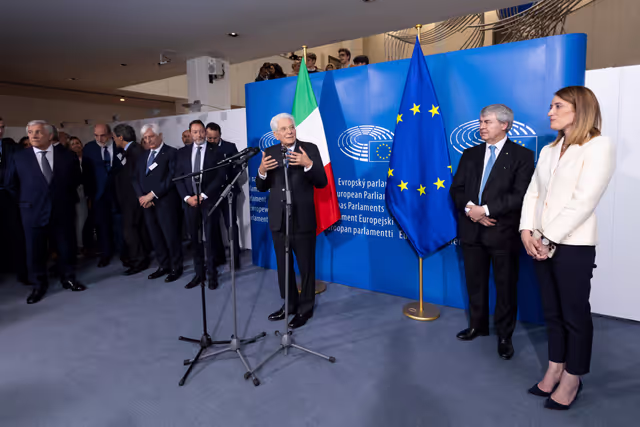 Φωτογραφία 6: Sergio MATTARELLA, Italian President visit to the EP