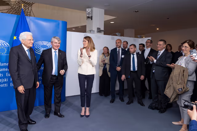 Φωτογραφία 2: Sergio MATTARELLA, Italian President visit to the EP