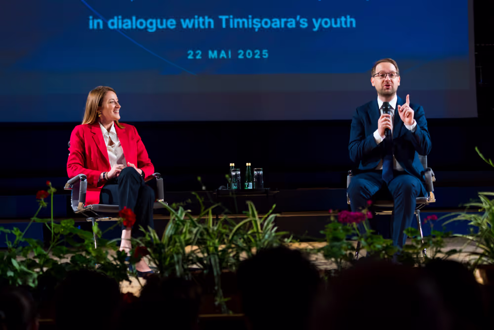 Roberta METSOLA, EP President Official visit to Timisoara (Romania) - Town Hall discussion with Romanian students