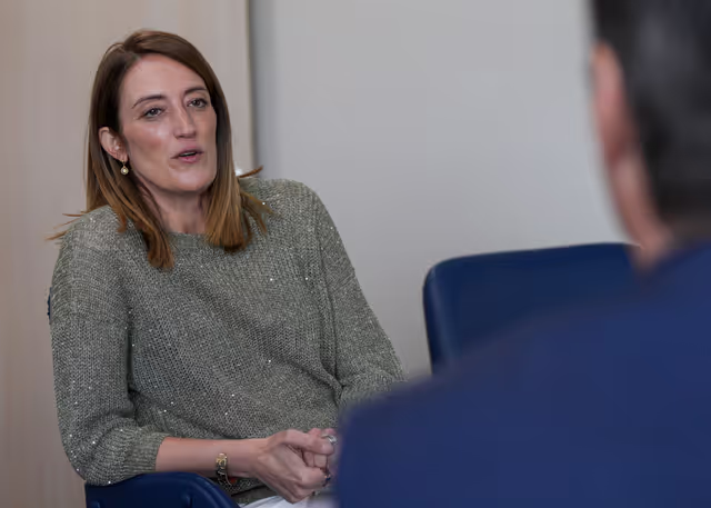 Zdjęcie 2: Roberta METSOLA, EP President meets with Bernie MORENO, US Senator