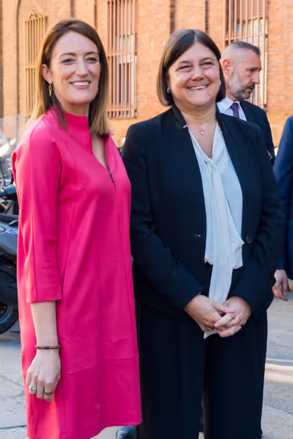 Foto 22: Official visit by Roberta METSOLA, EP President to Italy - Q&A Session with Students Europe: Open questions for a Common future, at the Università Cattolica of Milan