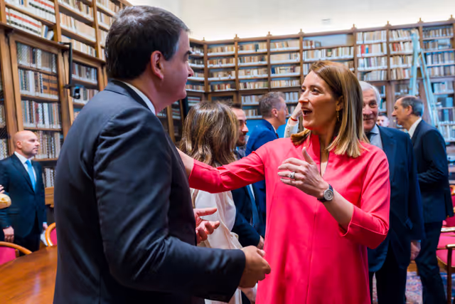 Foto 19: Official visit by Roberta METSOLA, EP President to Italy - Q&A Session with Students Europe: Open questions for a Common future, at the Università Cattolica of Milan