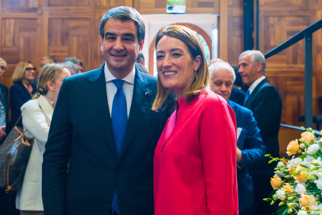 Foto 16: Official visit by Roberta METSOLA, EP President to Italy - Q&A Session with Students Europe: Open questions for a Common future, at the Università Cattolica of Milan