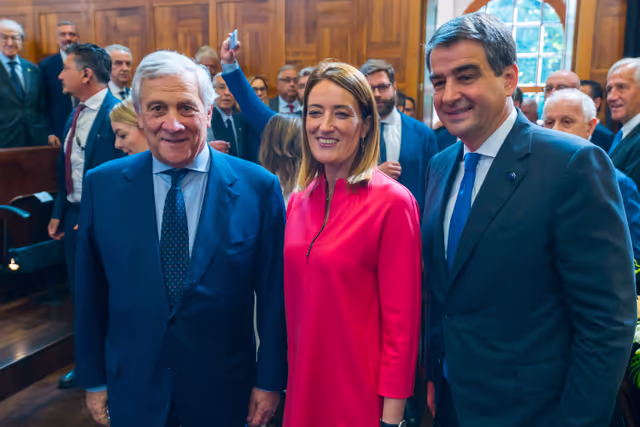 Foto 15: Official visit by Roberta METSOLA, EP President to Italy - Q&A Session with Students Europe: Open questions for a Common future, at the Università Cattolica of Milan