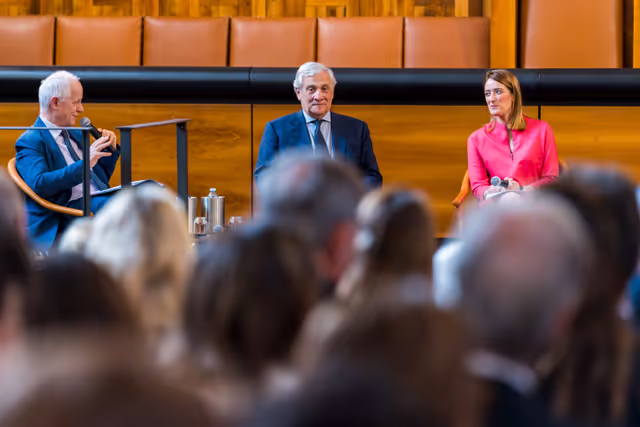 Foto 12: Official visit by Roberta METSOLA, EP President to Italy - Q&A Session with Students Europe: Open questions for a Common future, at the Università Cattolica of Milan