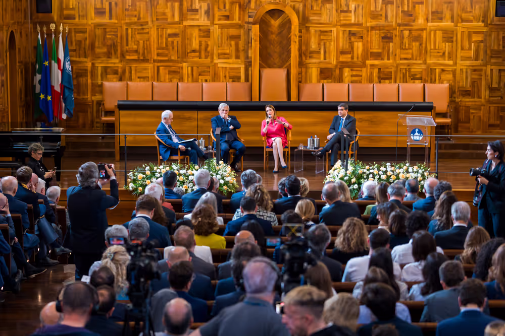 Official visit by Roberta METSOLA, EP President to Italy - Q&A Session with Students Europe: Open questions for a Common future, at the Università Cattolica of Milan