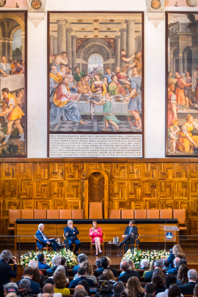 Official visit by Roberta METSOLA, EP President to Italy - Q&A Session with Students Europe: Open questions for a Common future, at the Università Cattolica of Milan