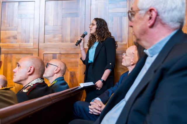 Foto 4: Official visit by Roberta METSOLA, EP President to Italy - Q&A Session with Students Europe: Open questions for a Common future, at the Università Cattolica of Milan