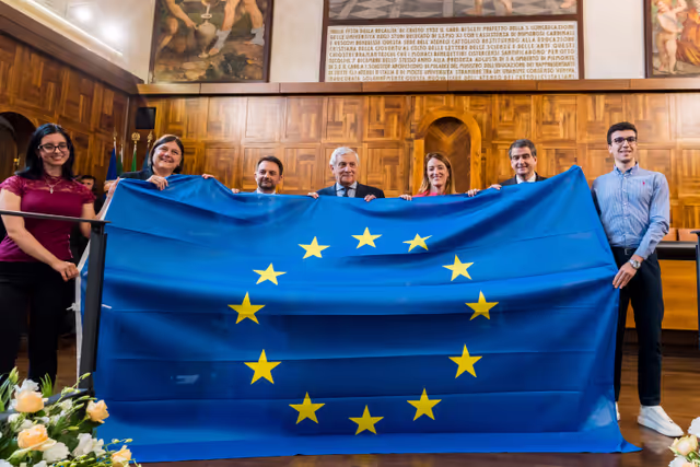 Foto 1: Official visit by Roberta METSOLA, EP President to Italy - Q&A Session with Students Europe: Open questions for a Common future, at the Università Cattolica of Milan