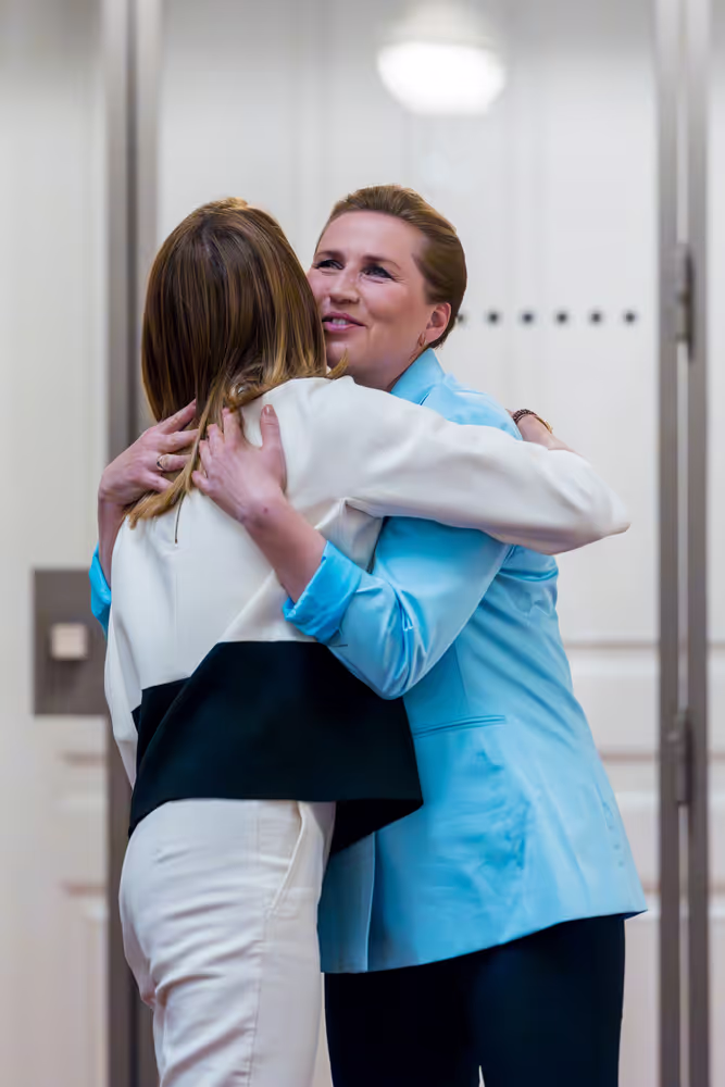 Roberta METSOLA, EP President meets with Mette FREDERIKSEN, Danish Prime Minister