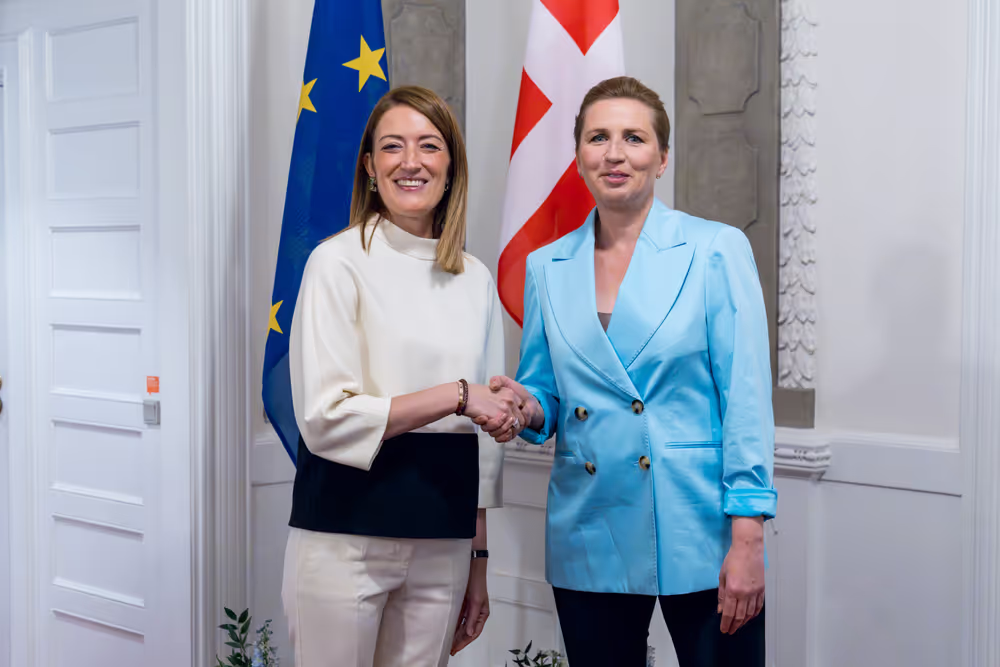 Roberta METSOLA, EP President meets with Mette FREDERIKSEN, Danish Prime Minister