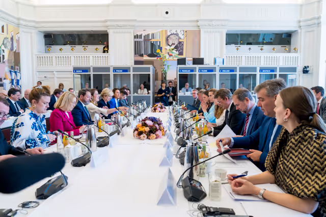 Photo 16: EP Conference of Presidents meets with the incoming Danish Presidency of the Council - Meeting with Meeting with Mette FREDERIKSEN, Danish Prime Minister and Danish Government