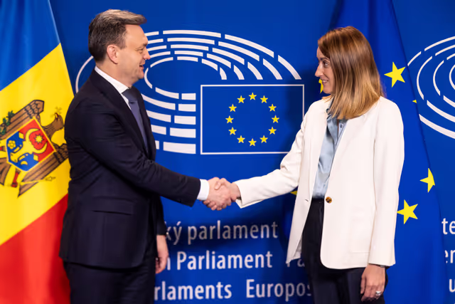 Roberta METSOLA, EP President meets with Dorin RECEAN, Prime Minister of the Republic of Moldova