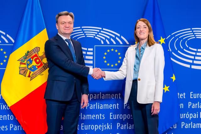 Roberta METSOLA, EP President meets with Dorin RECEAN, Prime Minister of the Republic of Moldova