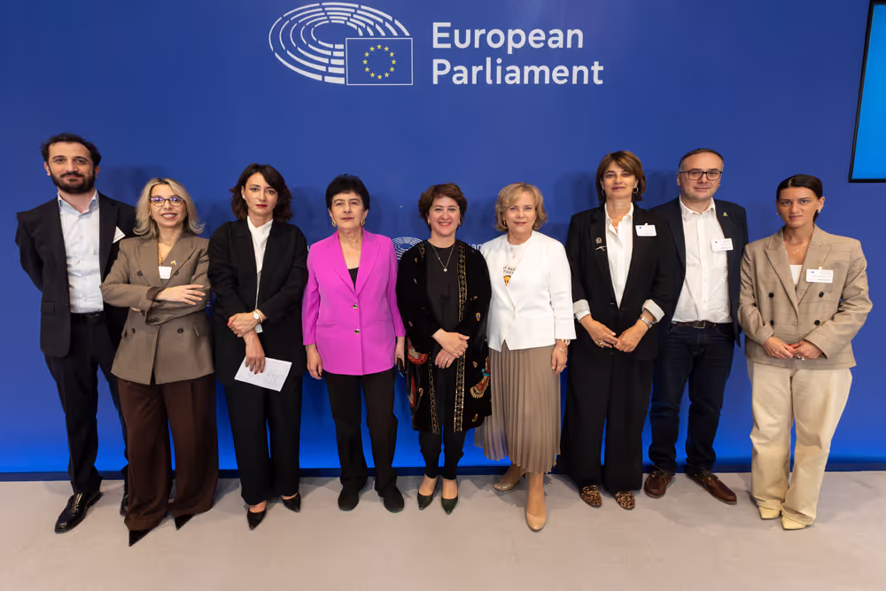 AFET press conference with Georgia's civil society activists leading mass pro-democracy protests across the country, on the occasion of AFET adoption of its annual Georgia report