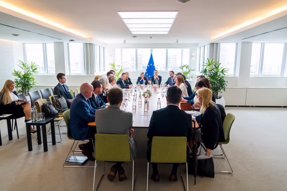 Roberta METSOLA, EP President meets with the US Chamber of Commerce delegation