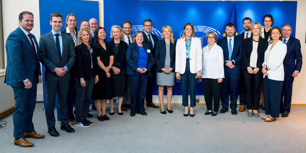 Roberta METSOLA, EP President meets with the US Chamber of Commerce delegation