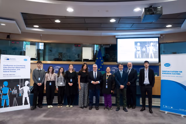 Fotografija 1: Conference on Countering Fake Election Observation, Disinformation, and Hybrid Threats - Closing session