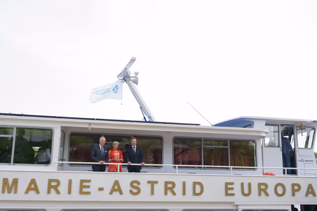 Ceremony marking the 40th Anniversary of the signing of the Schengen Agreement, in Luxembourg..
