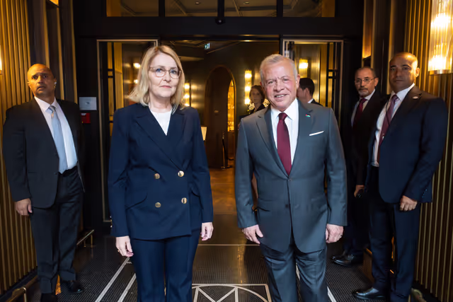 Fotografie 2: VP welcomes  His Majesty King Abdullah II, King of the Hashemite Kingdom of Jordan