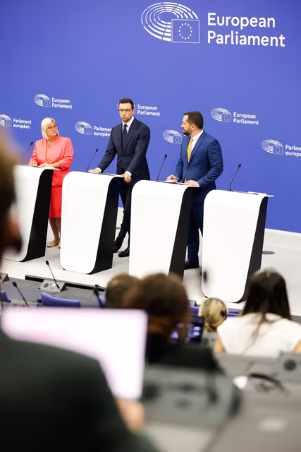 Fotografia 7: Press briefing Patriots for Europe