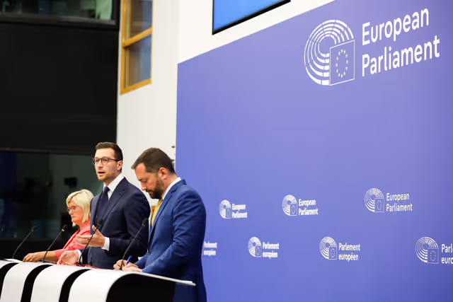 Fotografia 3: Press briefing Patriots for Europe