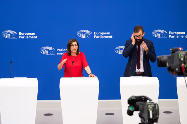 Foto 3: Press conference on the Commission's 2024 Rule of Law report