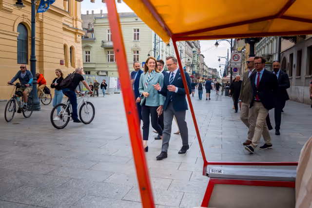 Roberta METSOLA, EP President, official visit to Warsaw and Lodz (Poland) - Meeting with Dariusz JOŃSKI, Member of the European Parliament and Hanna ZDANOWSKA, Mayor of Łódź