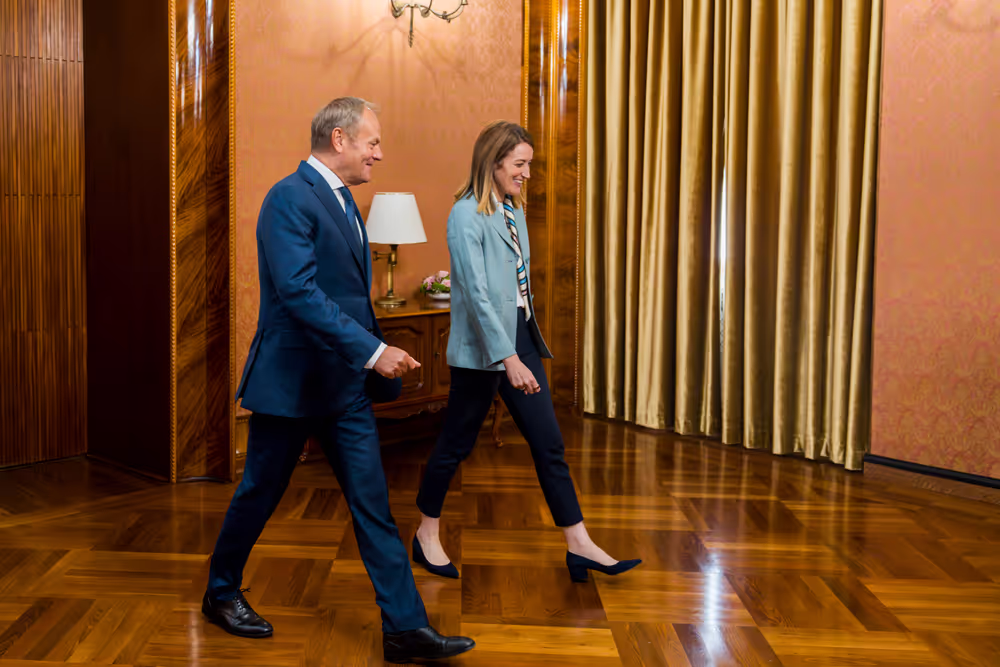 Roberta METSOLA, EP President, official visit to Warsaw and Lodz (Poland) - Meeting with Donald TUSK, Polish Prime Minister