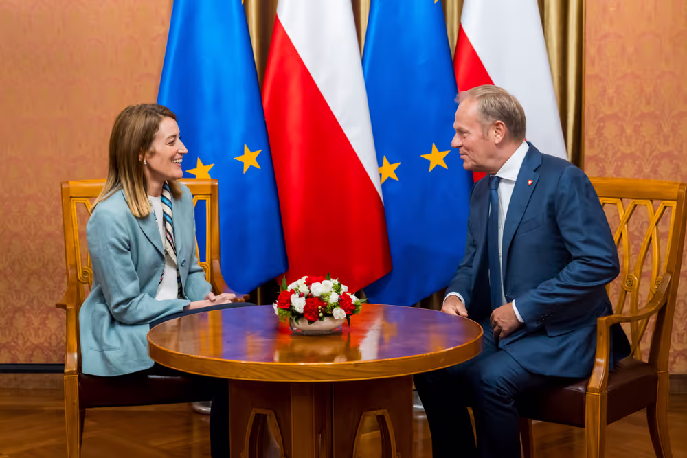 Roberta METSOLA, EP President, official visit to Warsaw and Lodz (Poland) - Meeting with Donald TUSK, Polish Prime Minister