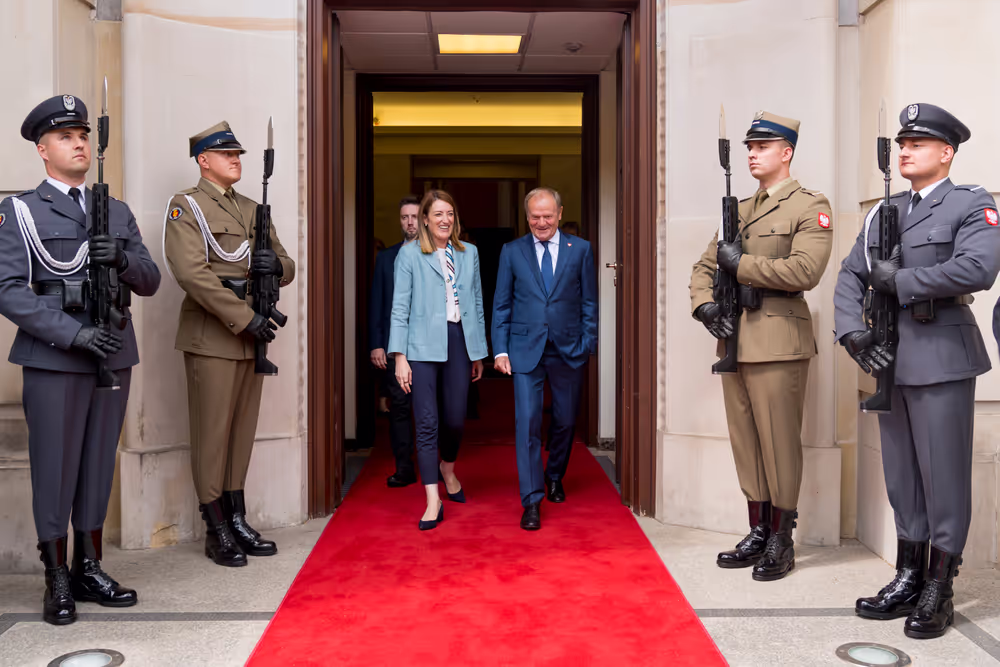 Roberta METSOLA, EP President, official visit to Warsaw and Lodz (Poland) - Meeting with Donald TUSK, Polish Prime Minister