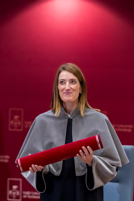 Fotagrafa 12: Roberta METSOLA, EP President, official visit to Warsaw and Lodz (Poland) - Honorary doctorate ceremony at Lodz University of Technology