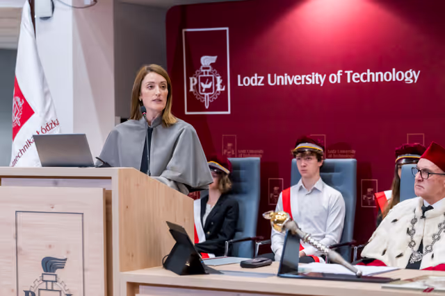 Fotagrafa 3: Roberta METSOLA, EP President, official visit to Warsaw and Lodz (Poland) - Honorary doctorate ceremony at Lodz University of Technology