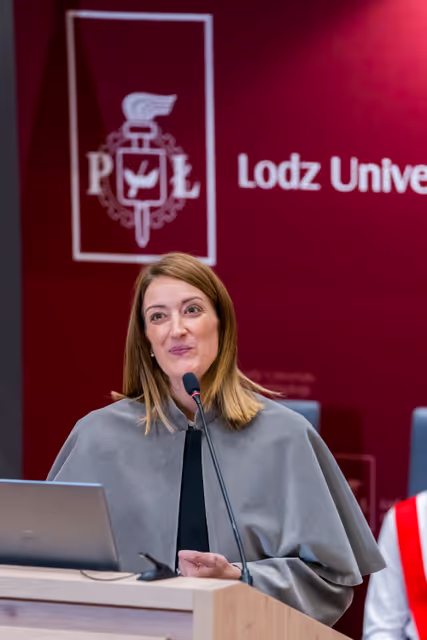 Fotagrafa 2: Roberta METSOLA, EP President, official visit to Warsaw and Lodz (Poland) - Honorary doctorate ceremony at Lodz University of Technology