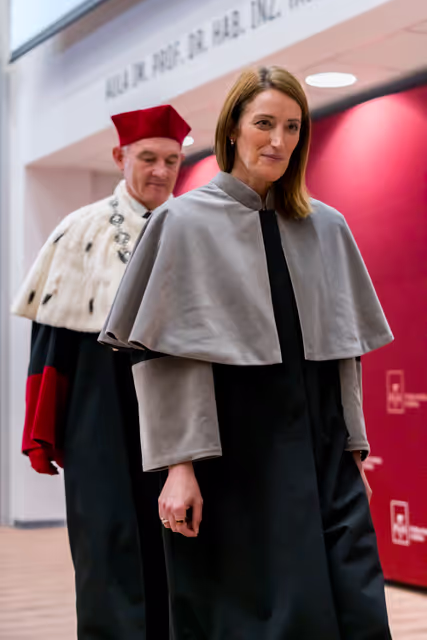 Fotagrafa 1: Roberta METSOLA, EP President, official visit to Warsaw and Lodz (Poland) - Honorary doctorate ceremony at Lodz University of Technology