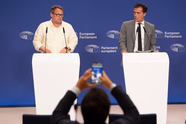 Photo 7: Press conference on the reaction to the cancellation of the last trilogue on Green Claims Directive