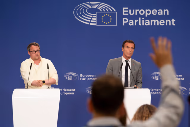 Photo 9: Press conference on the reaction to the cancellation of the last trilogue on Green Claims Directive